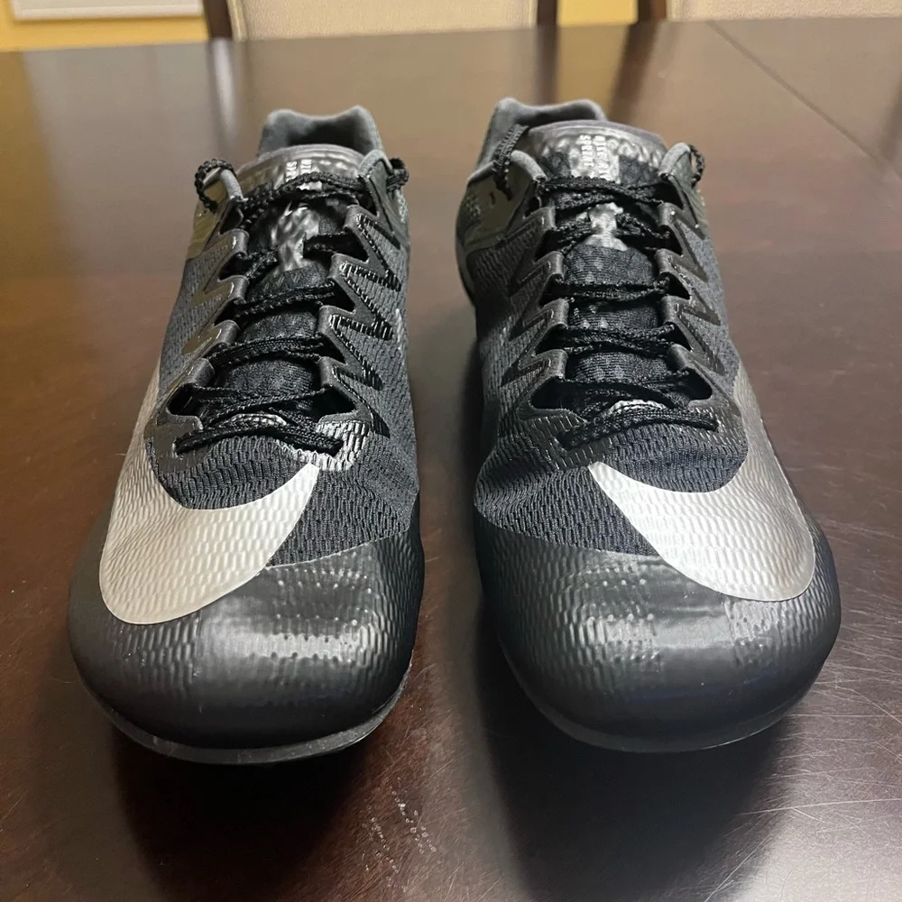 New Nike Zoom Rival Metallic Black travk Field shoes Size US 12 - Picture 6 of 15